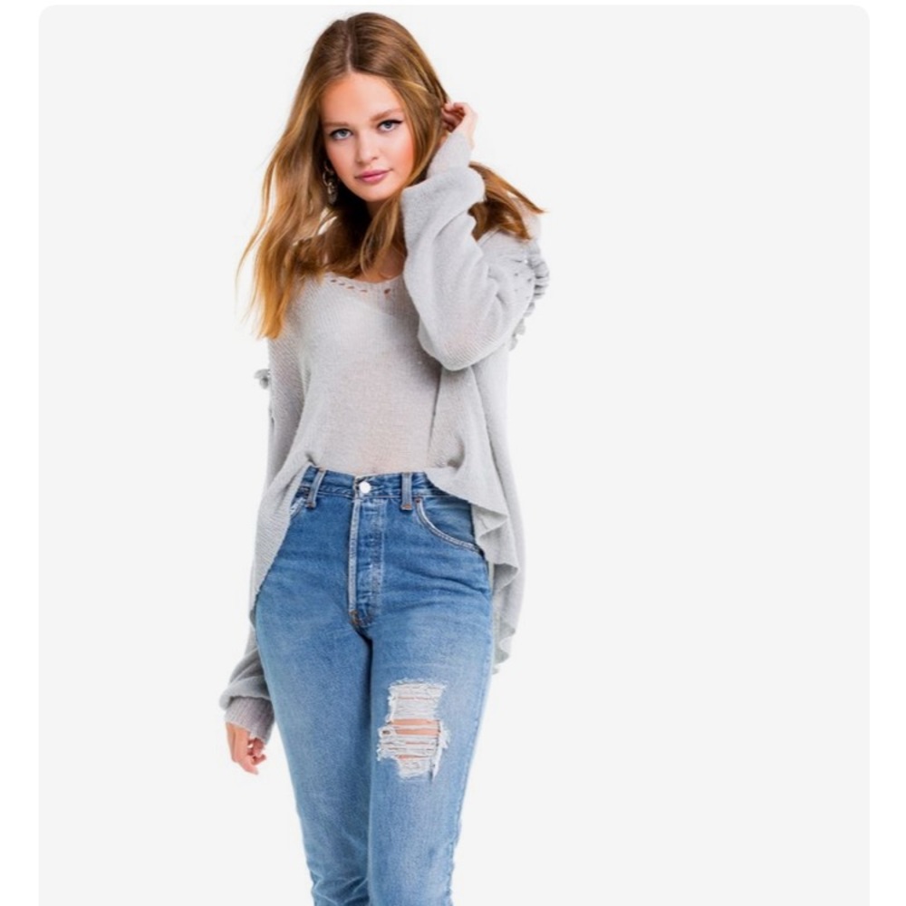 Flowing Heather Grey Wildfox Sweater